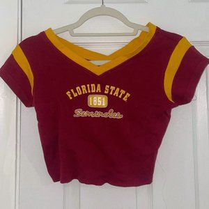 Florida State University Thrifted Crop Top